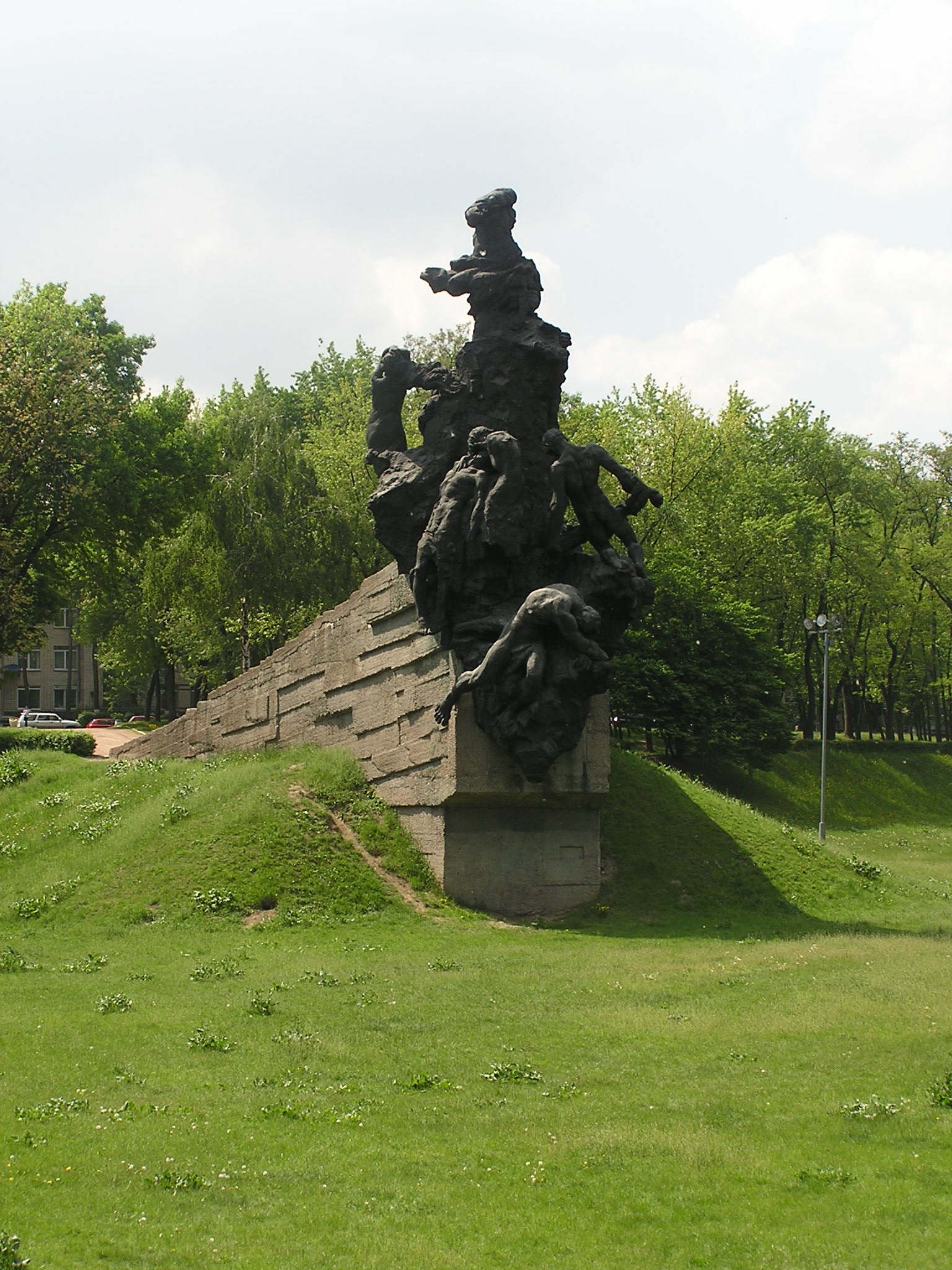 Kiev. An official memorial to Soviet citizens shot at Babi Yar erected in 1976. Year 2007-2011.