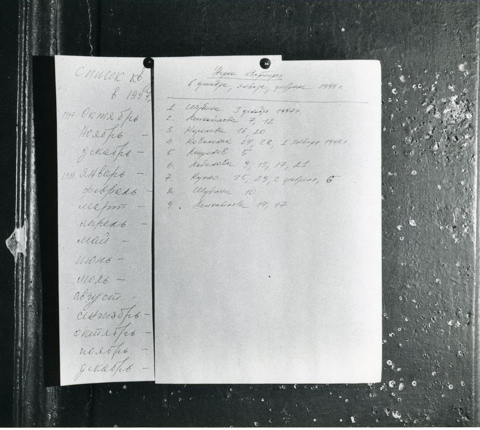 Common area cleaning schedule. Photo courtesy of Communal Living in Russia: A Virtual Museum of Soviet Everyday Life http://kommunalka.colgate.edu